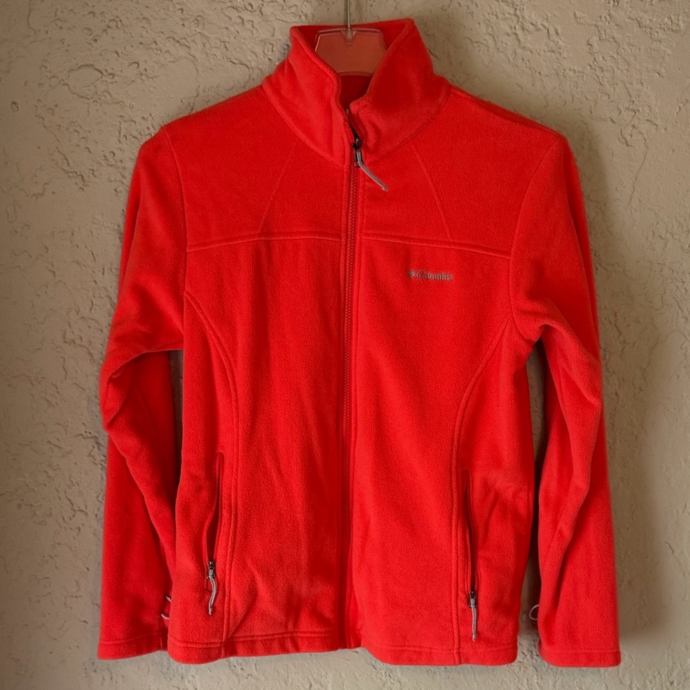 Columbia Interchange Pinkish-Orange Full-Zip Fleece Jacket